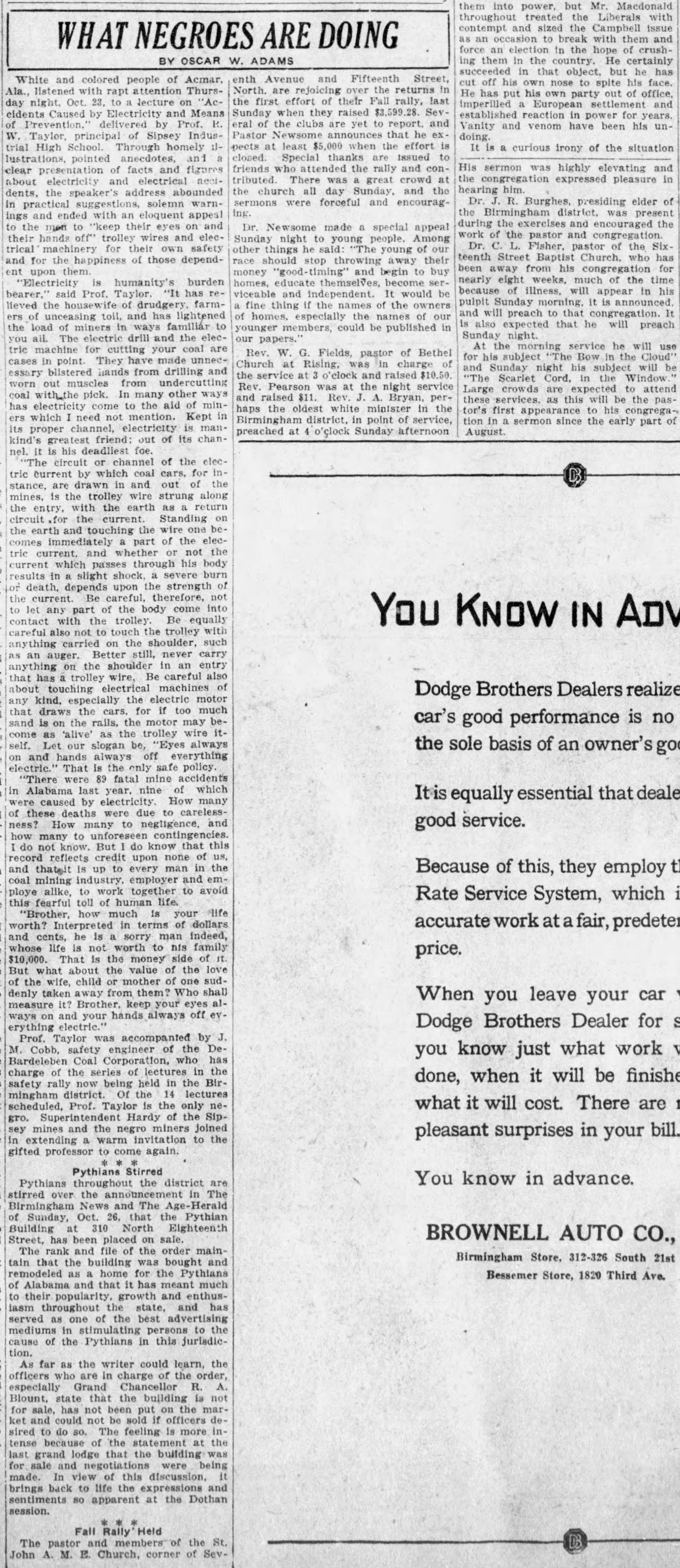 What Negroes Are Doing